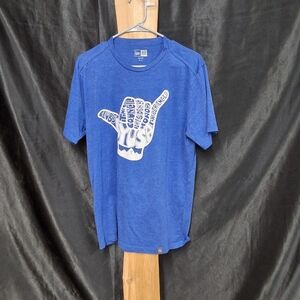 New  era mens size medium blue crew neck short sleeve t shirt